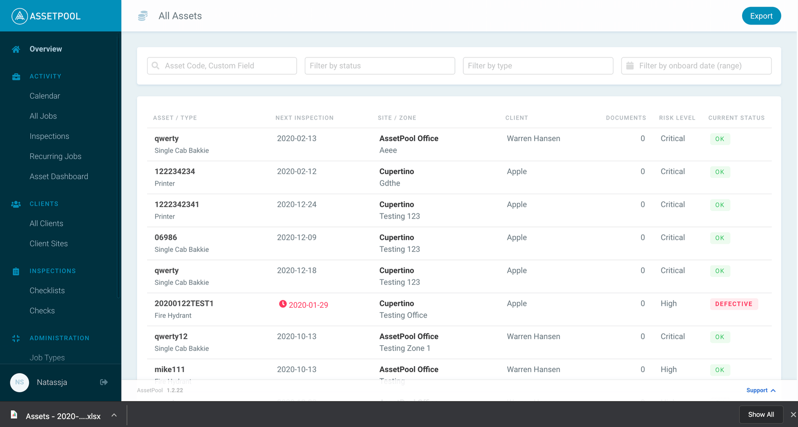 Assetpool Export Asset Download